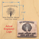 Handcrafted by Logo Branding Iron